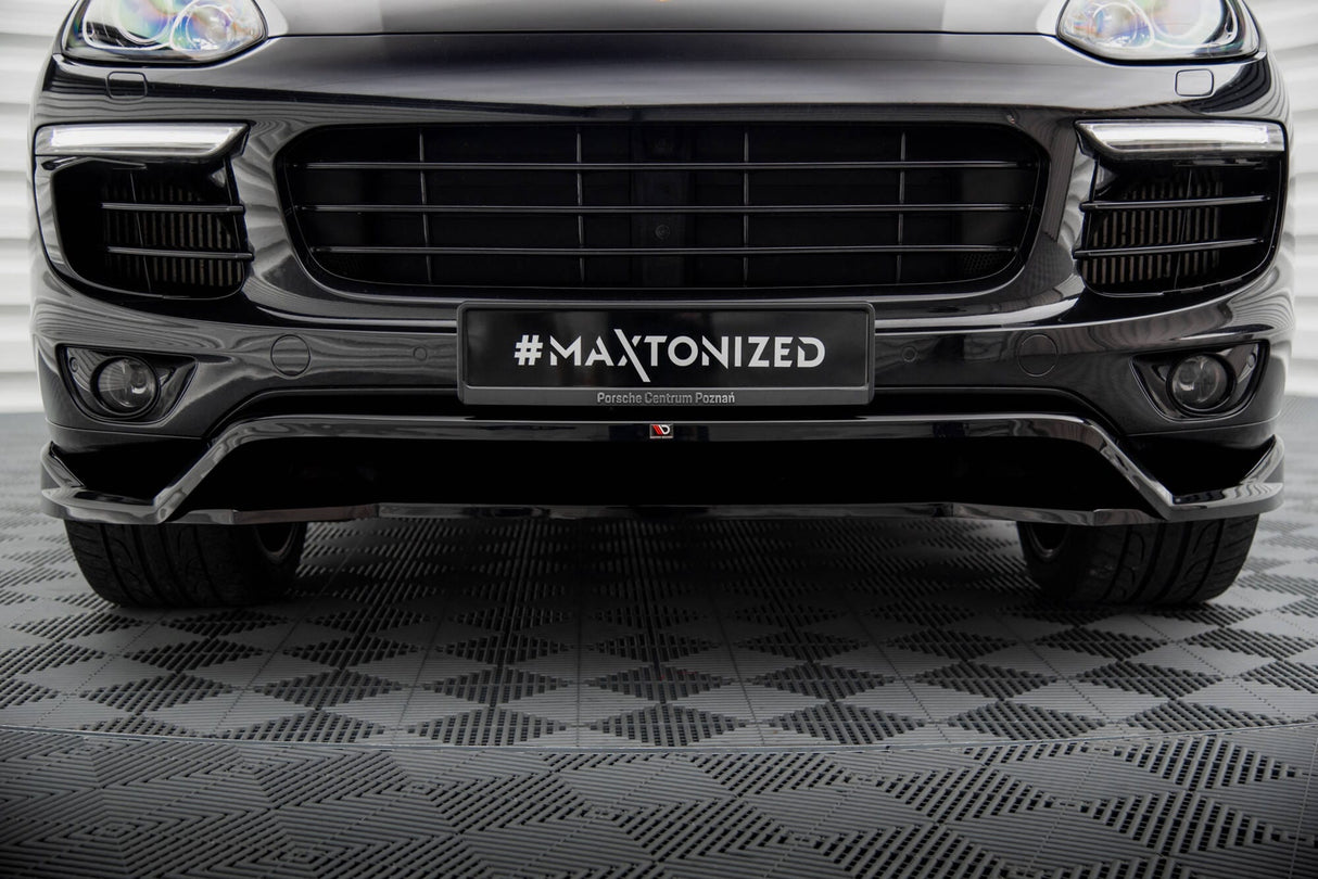 Maxton Design Front Splitter Porsche Cayenne Mk2 Facelift