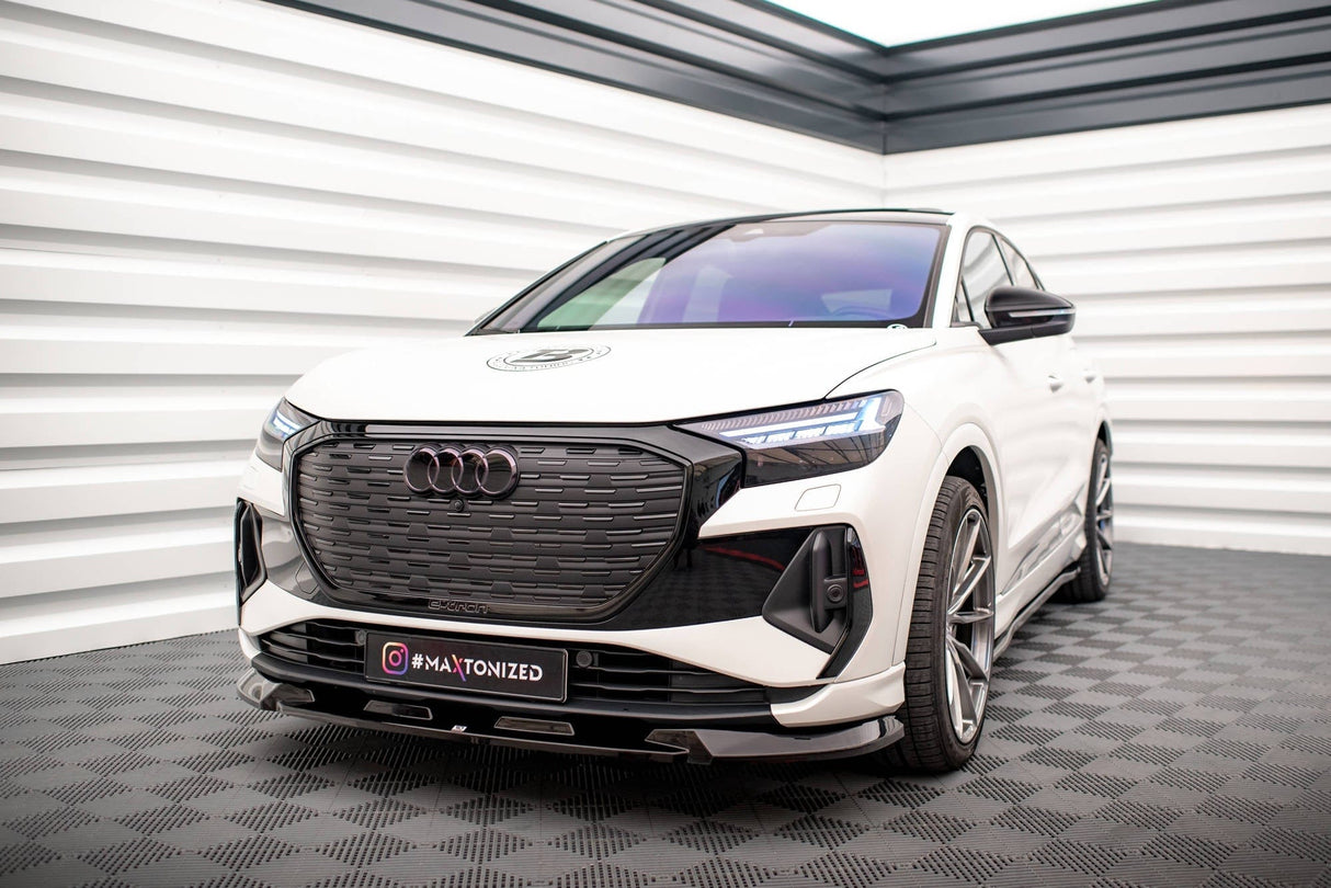 Maxton Design Front Splitter V.1 Audi Q4 E-Tron Sportback Mk1