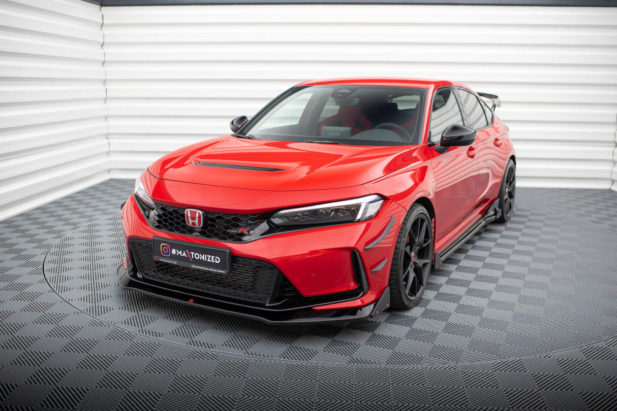 Maxton Design Front Splitter V.1 + Flaps Honda Civic Type-R Mk 11