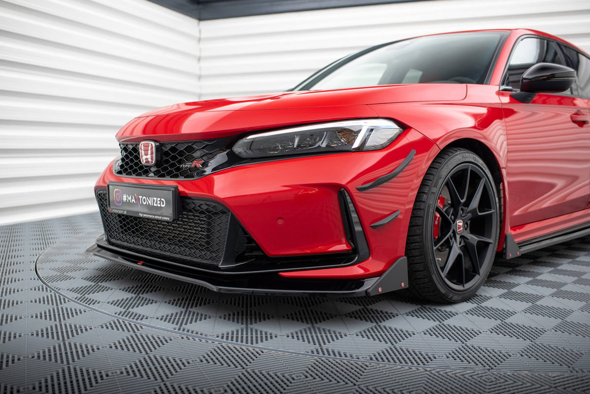 Maxton Design Front Splitter V.1 + Flaps Honda Civic Type-R Mk 11