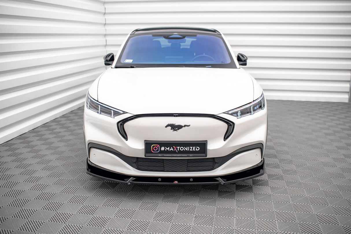 Maxton Design Front Splitter V.1 Ford Mustang Mach-E MK1