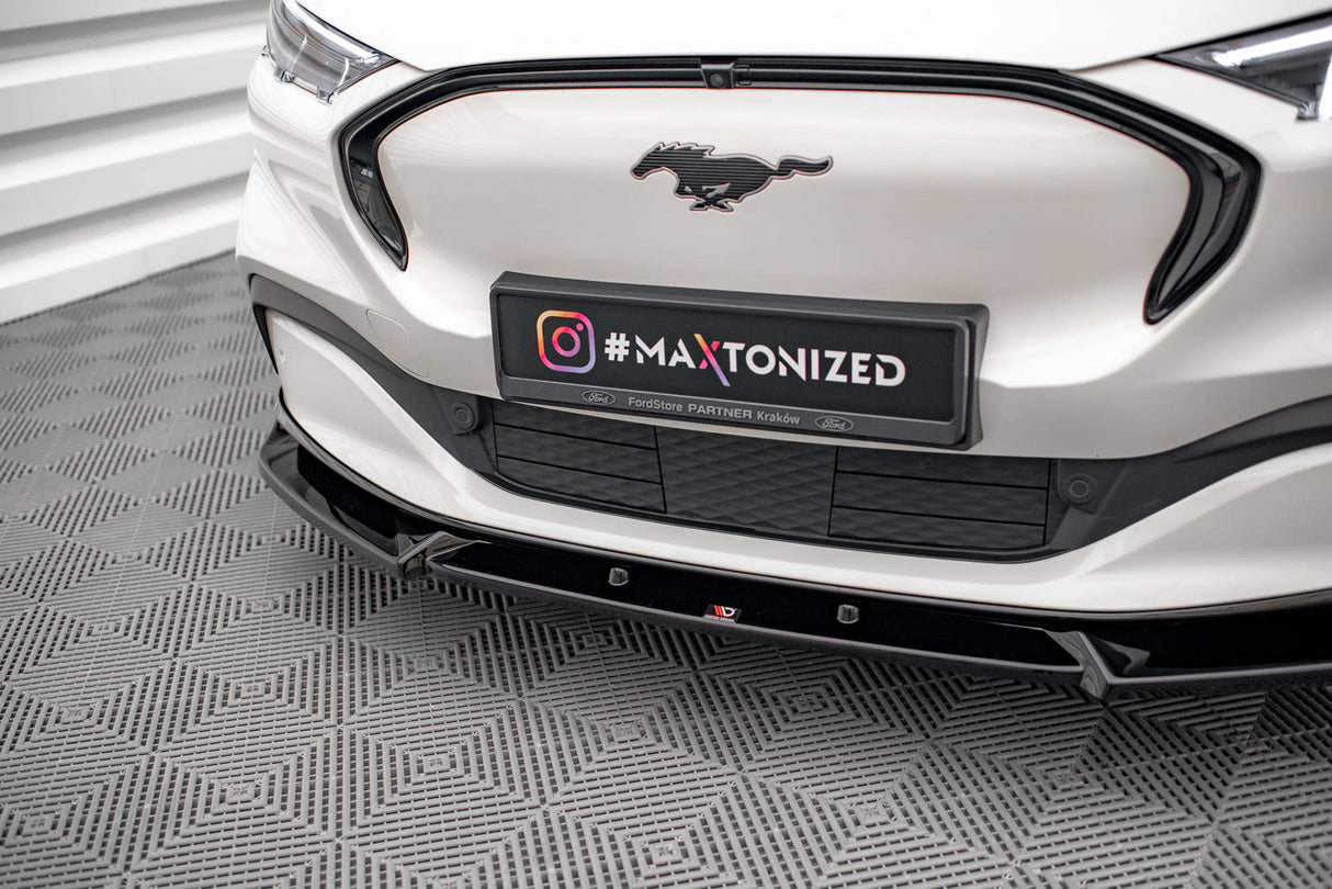 Maxton Design Front Splitter V.1 Ford Mustang Mach-E MK1