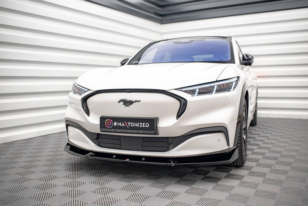 Maxton Design Front Splitter V.1 Ford Mustang Mach-E MK1