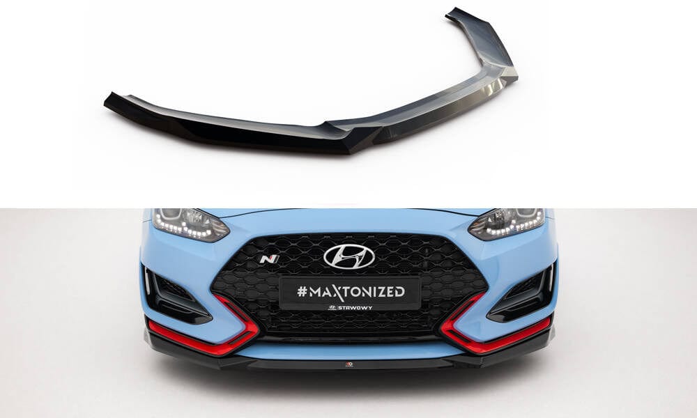 Maxton Design Front Splitter V.1 Hyundai Veloster N MK2