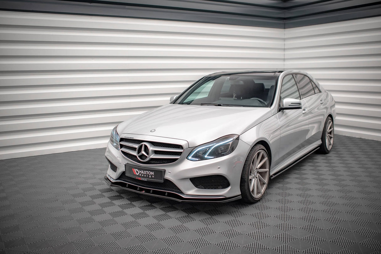 Maxton Design Front Splitter V.1 Mercedes-Benz E AMG-Line Sedan W212 Facelift
