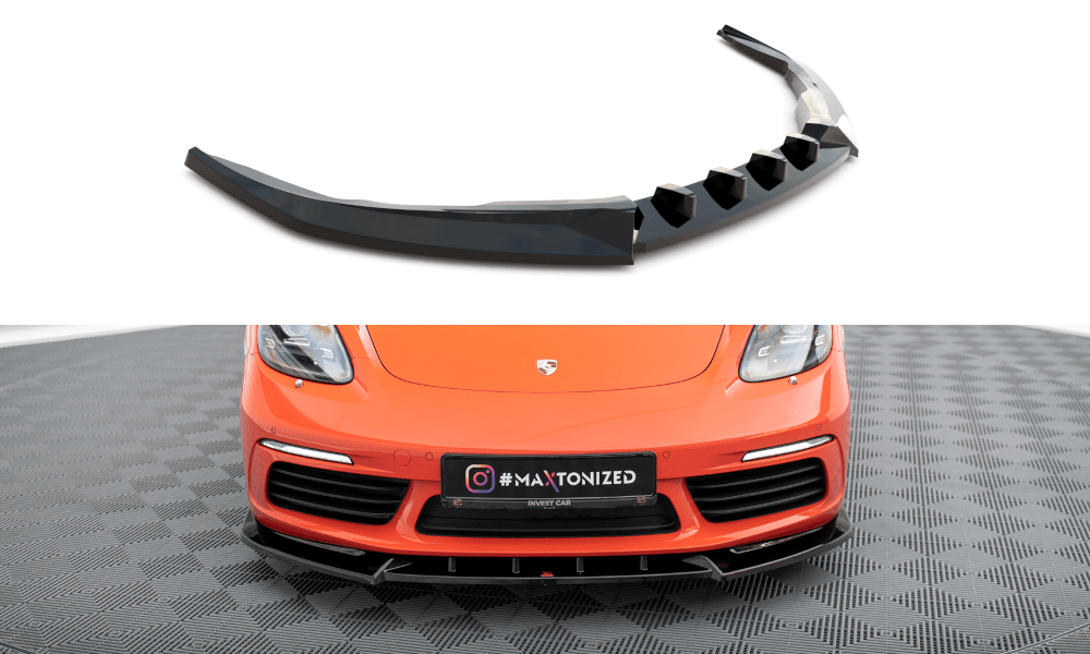 Maxton Design Front Splitter V.1 Porsche 718 Cayman 982C