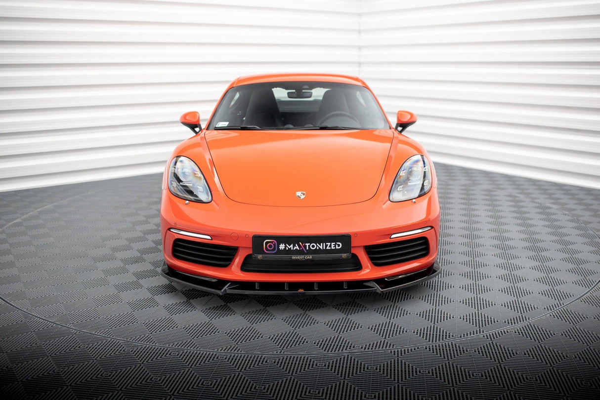 Maxton Design Front Splitter V.1 Porsche 718 Cayman 982C