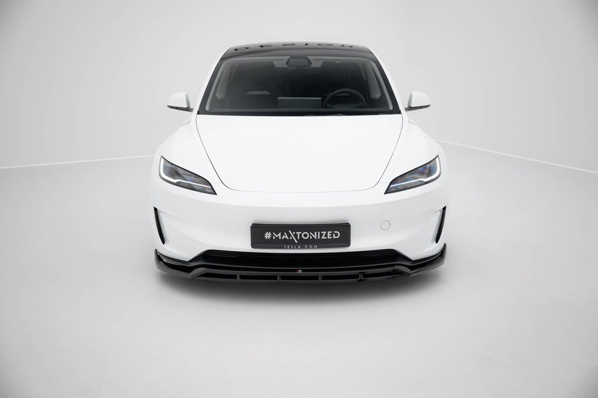 Maxton Design Front Splitter V.1 Tesla Model 3 Performance MK1 Facelift