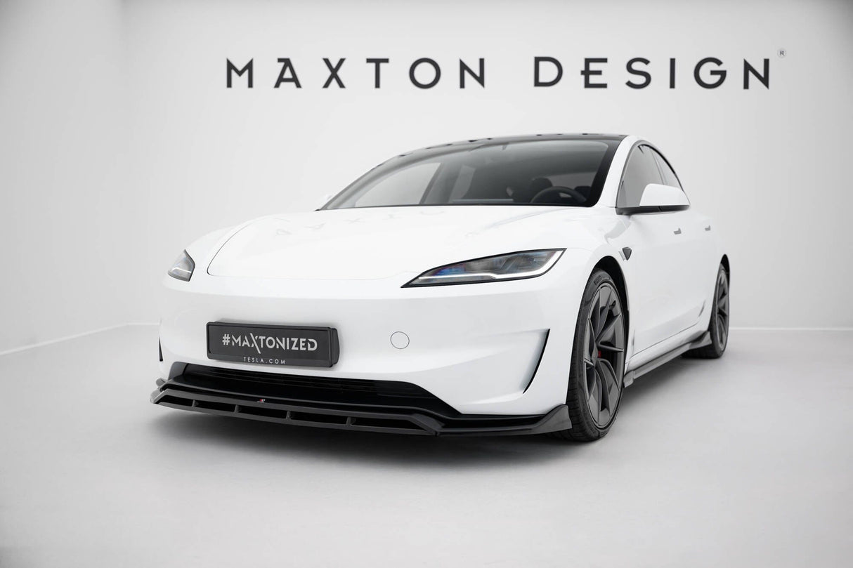 Maxton Design Front Splitter V.1 Tesla Model 3 Performance MK1 Facelift