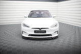 Maxton Design Front Splitter V.1 Tesla Model S Plaid MK1 Facelift