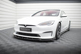 Maxton Design Front Splitter V.1 Tesla Model S Plaid MK1 Facelift