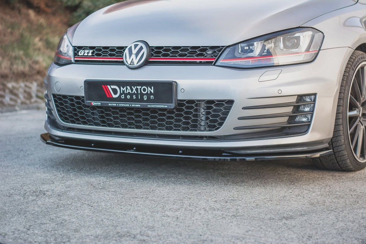 Maxton Design Gloss Black Front Splitter V1 | Volkswagen Mk7 GTI