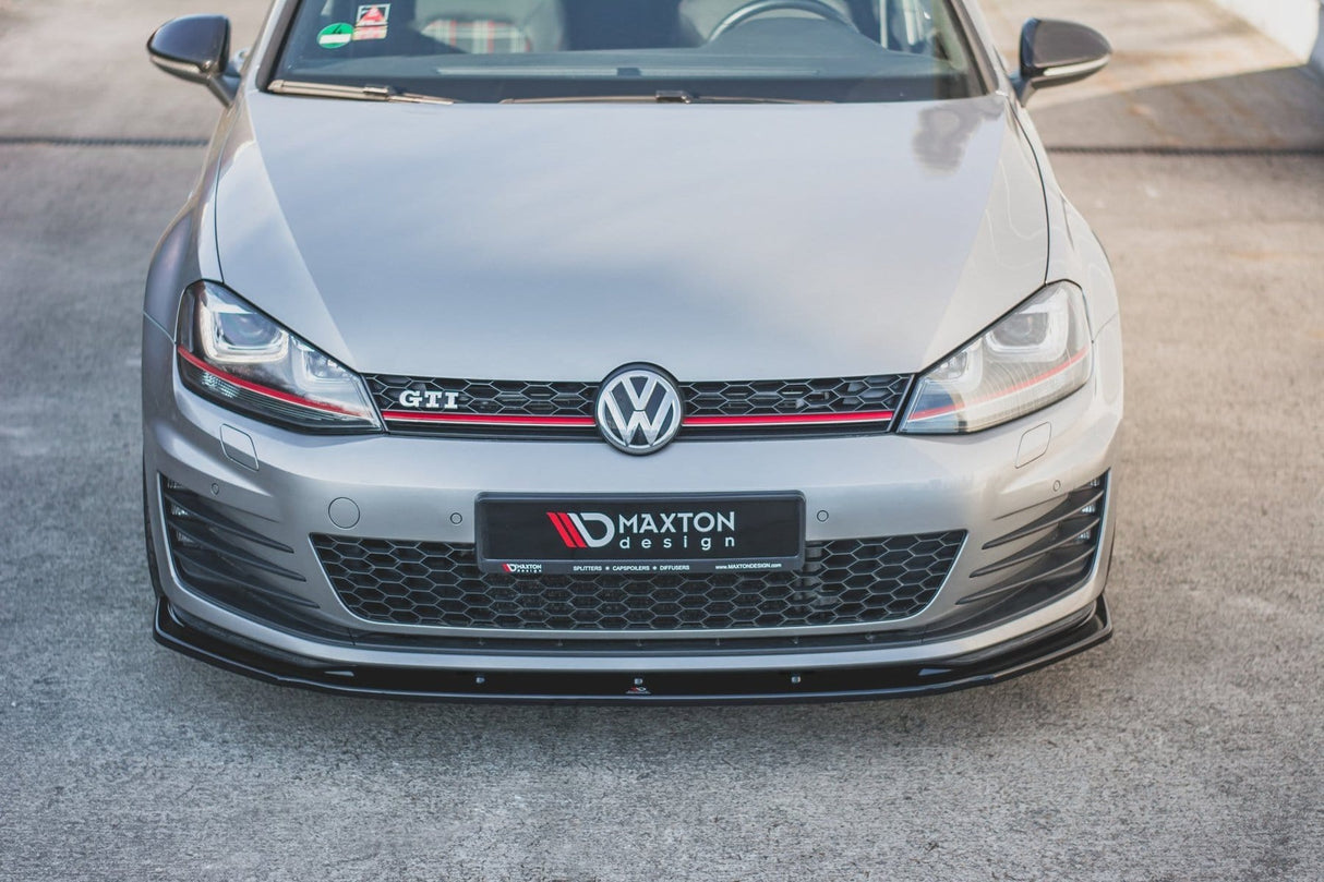 Maxton Design Gloss Black Front Splitter V1 | Volkswagen Mk7 GTI