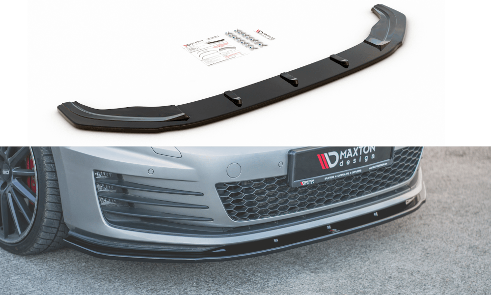 Maxton Design Gloss Black Front Splitter V1 | Volkswagen Mk7 GTI