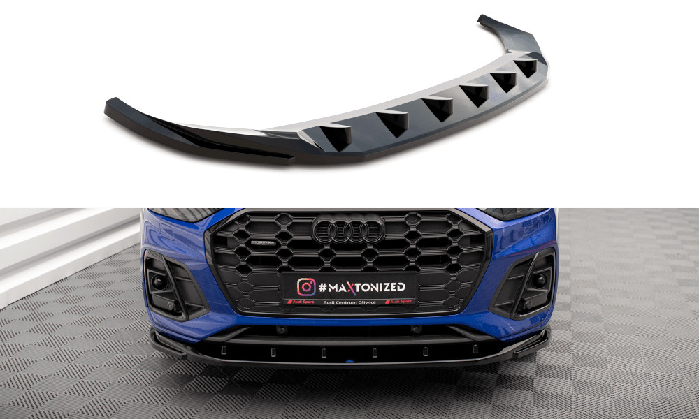 Maxton Design Front Splitter V.2 Audi Sq5 / Q5 S-Line SUV / Sportback Mk2 Facelift