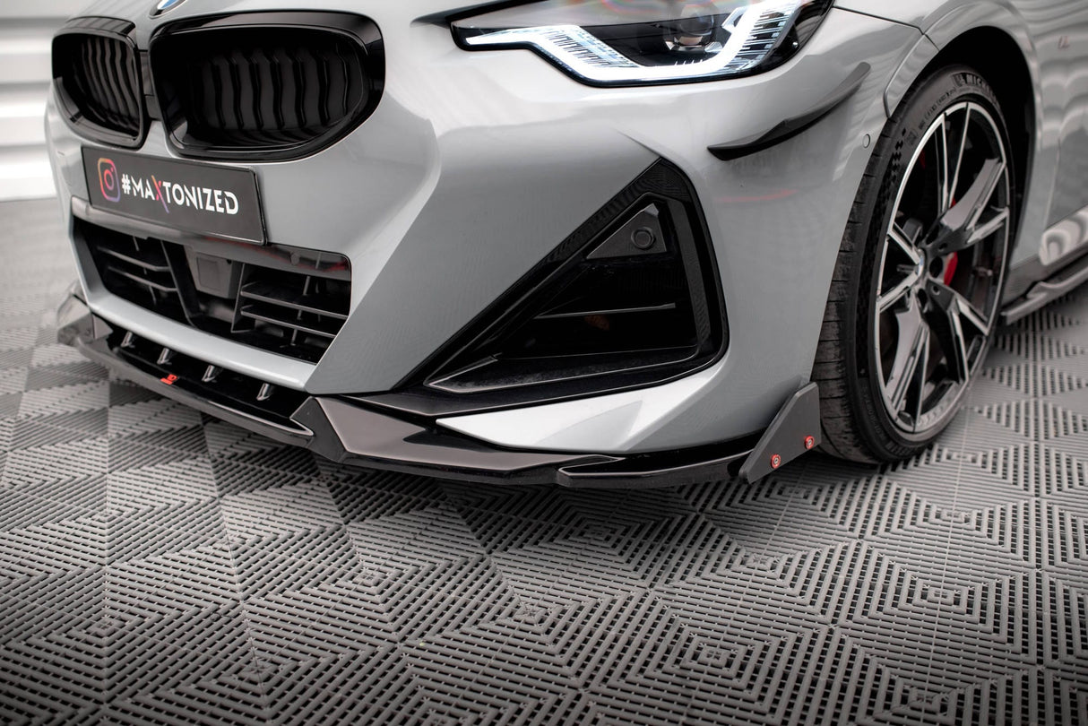 Maxton Design Front Splitter V.2 + Flaps BMW 2 Coupe M-Pack / M240I G42