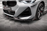 Maxton Design Front Splitter V.2 + Flaps BMW 2 Coupe M-Pack / M240I G42