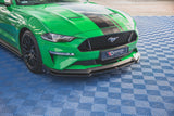Maxton Design Front Splitter V.2 + Flaps Ford Mustang GT MK6 Facelift