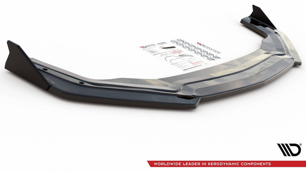 Maxton Design Front Splitter V.2 + Flaps Ford Mustang GT MK6 Facelift
