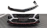 Maxton Design Front Splitter V.2 + Flaps Hyundai Kona N MK2