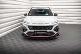 Maxton Design Front Splitter V.2 + Flaps Hyundai Kona N MK2