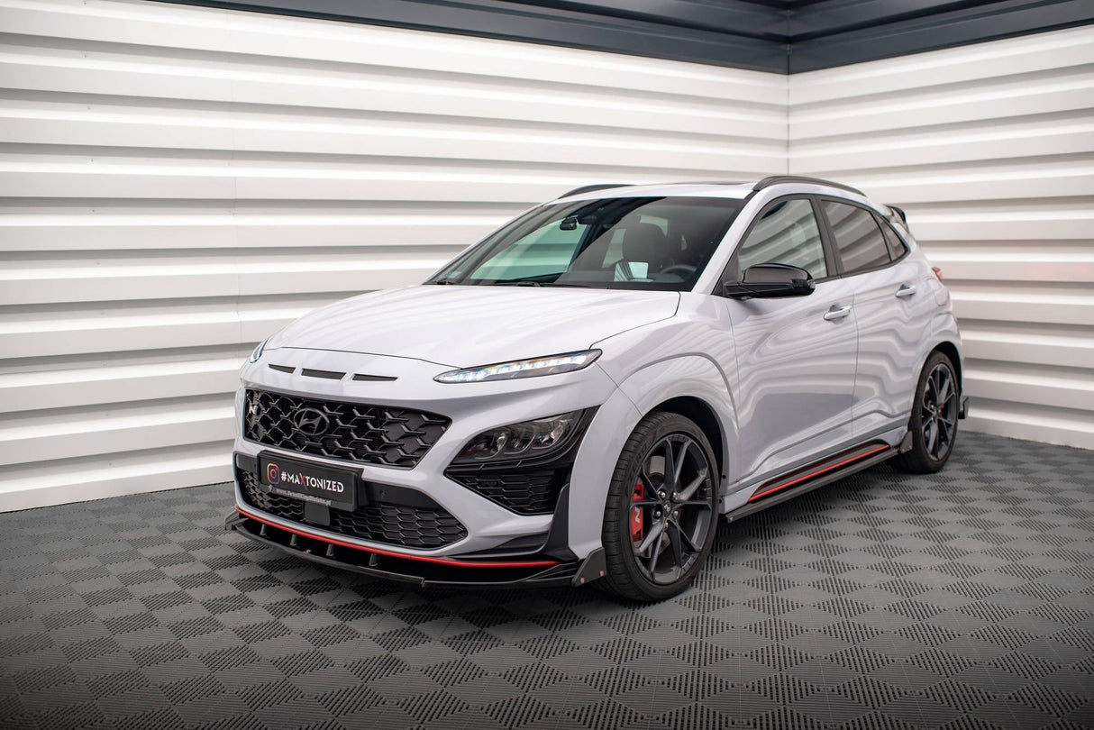 Maxton Design Front Splitter V.2 + Flaps Hyundai Kona N MK2