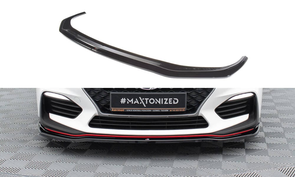 Maxton Design Front Splitter V.2 - Hyundai I30 N (Elantra Gt) Mk3 Hatchback / Fastback