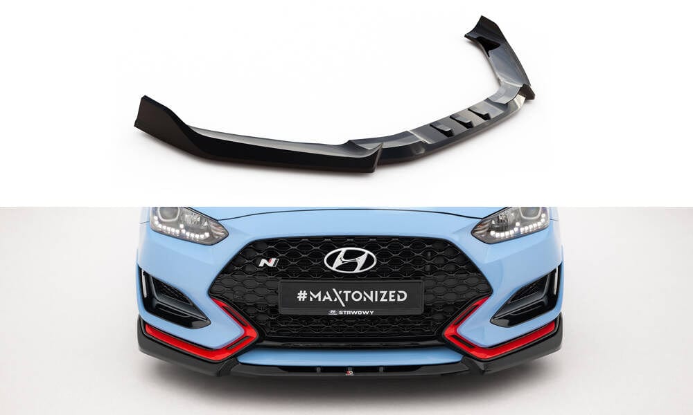 Maxton Design Front Splitter V.2 Hyundai Veloster N MK2