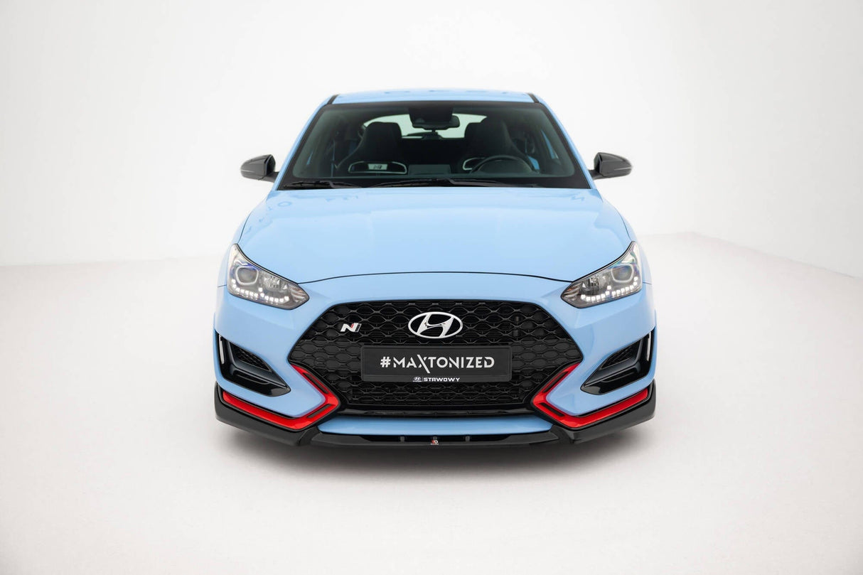 Maxton Design Front Splitter V.2 Hyundai Veloster N MK2