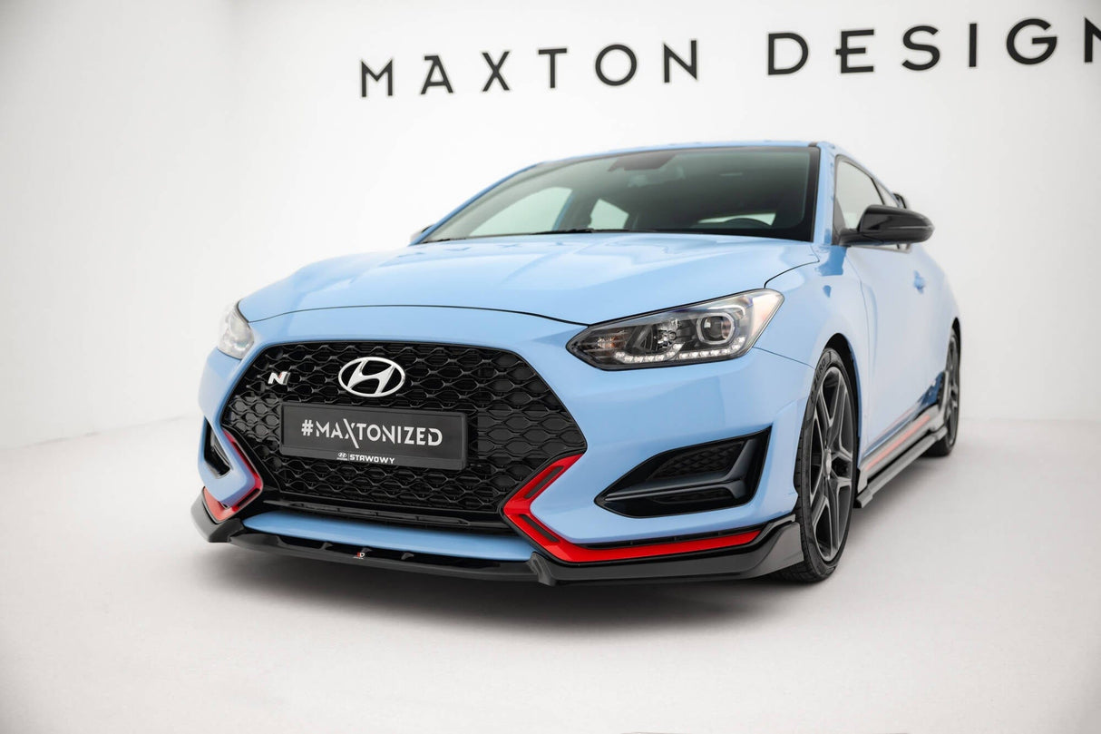 Maxton Design Front Splitter V.2 Hyundai Veloster N MK2