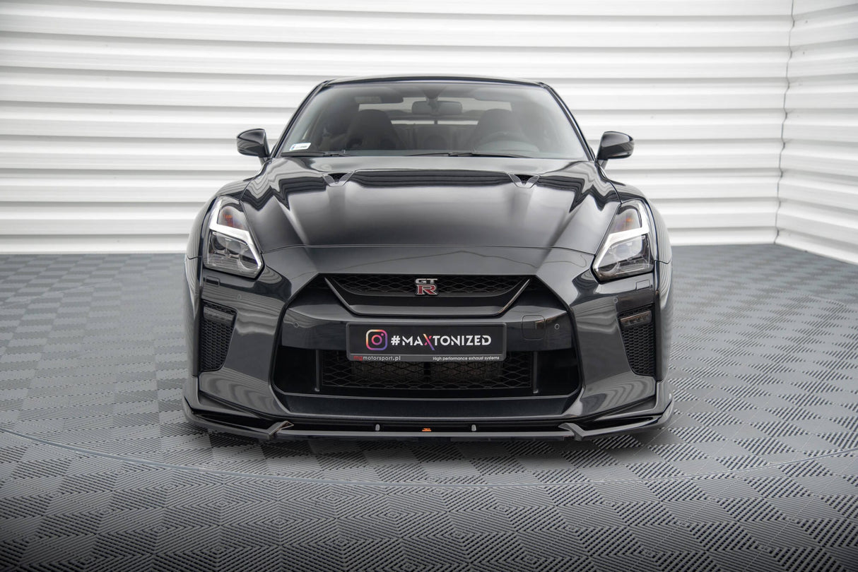 Maxton Design Front Splitter V.2 Nissan Gtr R35 Facelift