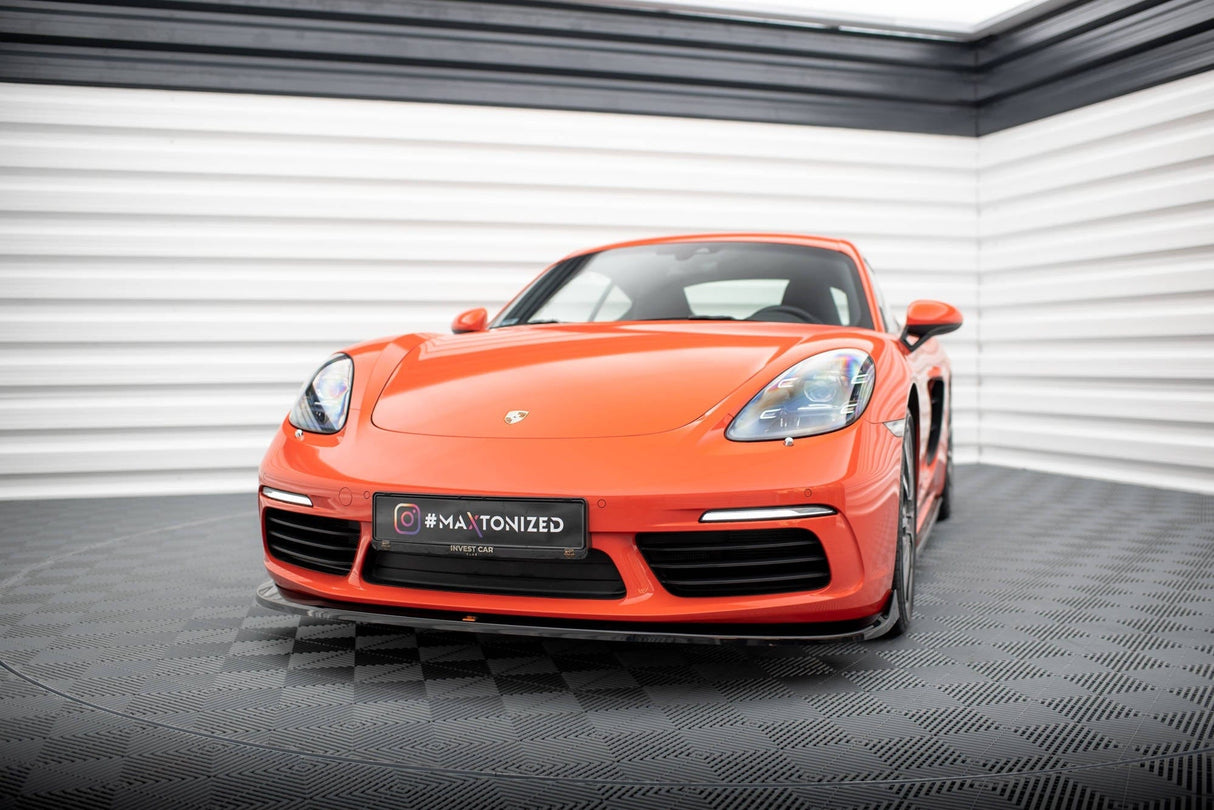 Maxton Design Front Splitter V.2 Porsche 718 Cayman 982C