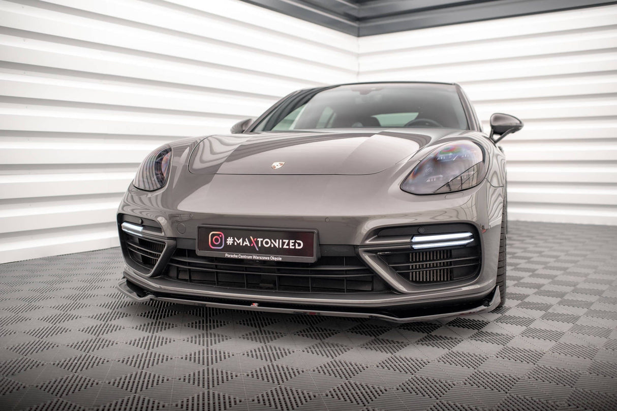 Maxton Design Front Splitter V.2 Porsche Panamera Turbo S E-Hybrid 971