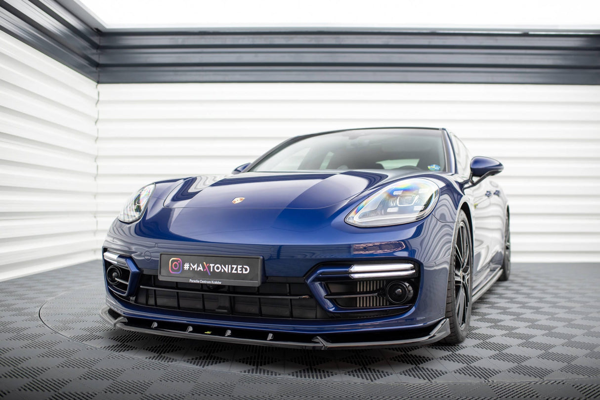 Maxton Design Front Splitter V.2 Porsche Panamera E-Hybrid 971 Facelift