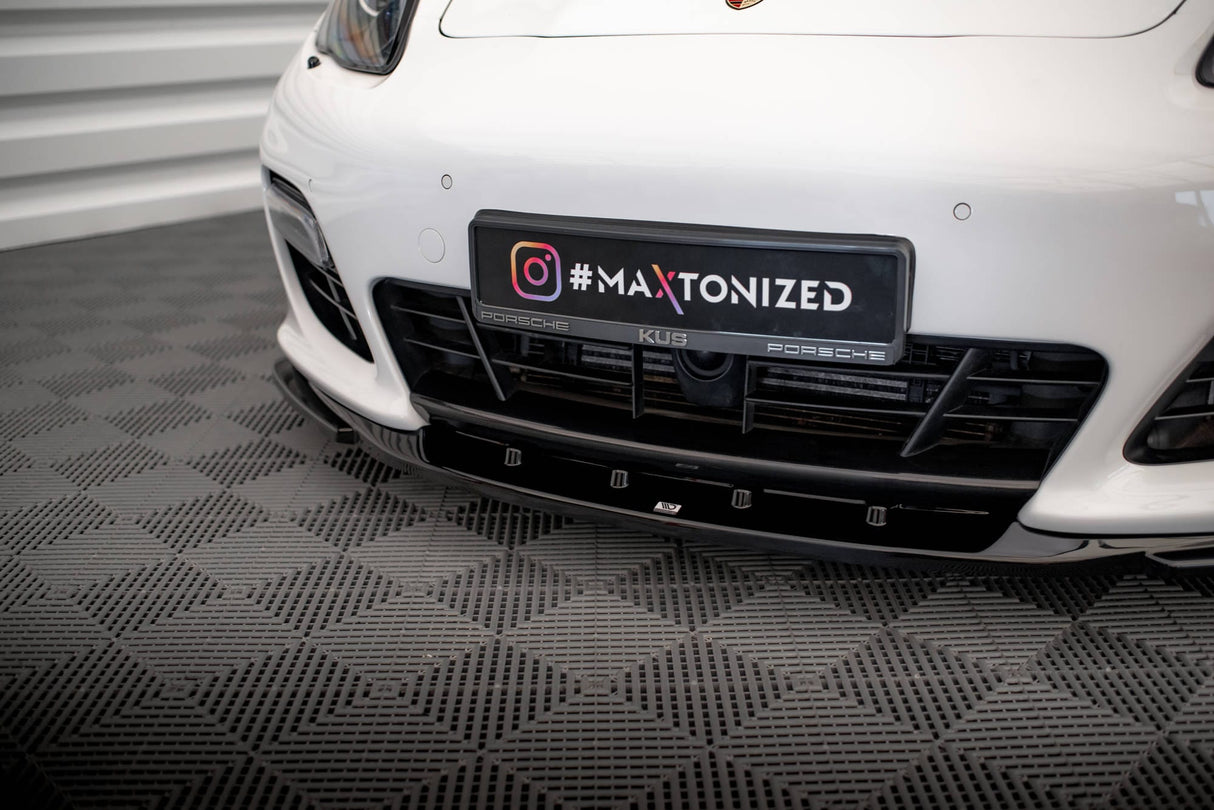 Maxton Design Front Splitter V.2 - Porsche Panamera Turbo 970