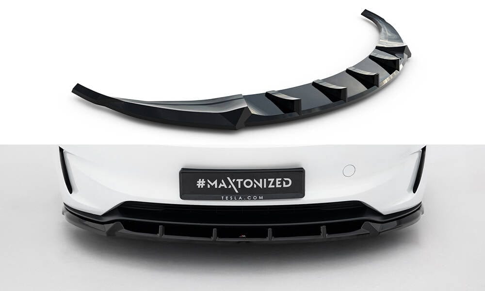 Maxton Design Front Splitter V.2 Tesla Model 3 Performance MK1 Facelift