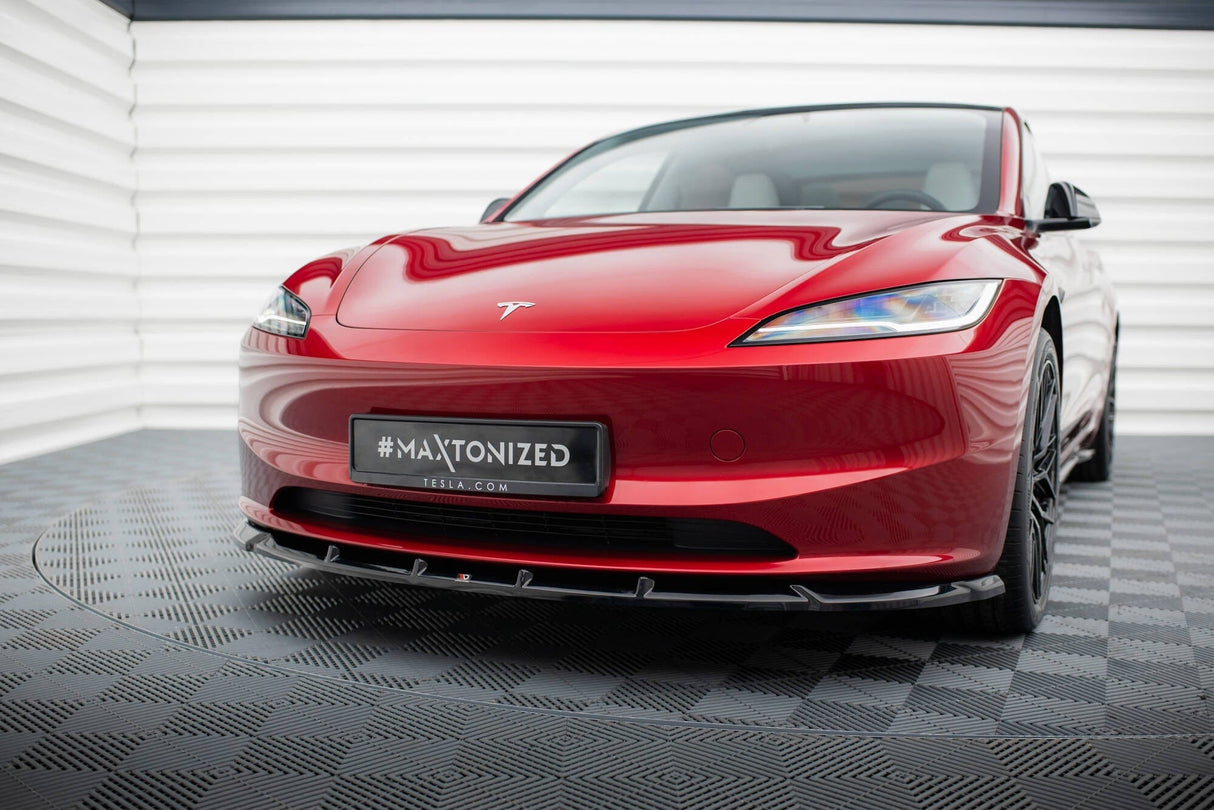 Maxton Design Front Splitter V.2 Tesla Model 3 Project Highland (Facelift)