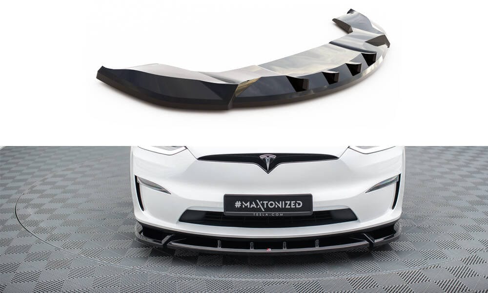 Maxton Design Front Splitter V.2 Tesla Model X MK1 Facelift