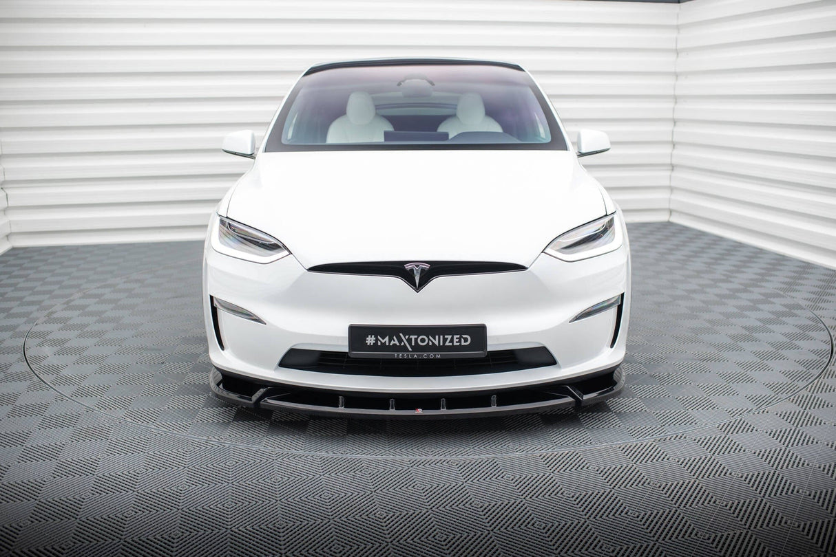 Maxton Design Front Splitter V.2 Tesla Model X MK1 Facelift