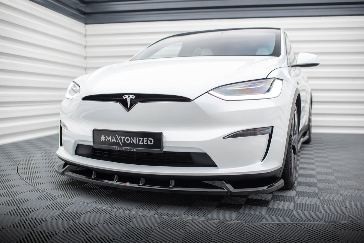 Maxton Design Front Splitter V.2 Tesla Model X MK1 Facelift