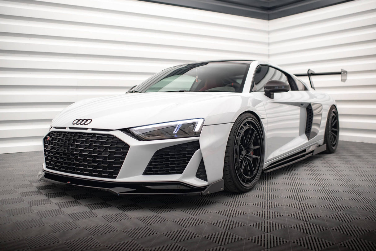 Maxton Design Front Splitter V.3 + Flaps Audi R8 Mk2 Facelift