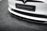 Maxton Design Front Splitter V.3 Tesla Model S Plaid MK1 Facelift