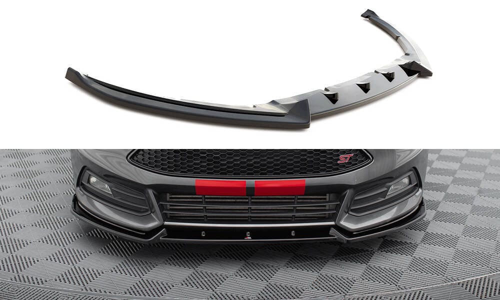Maxton Design Front Splitter V.4 Ford Focus St MK3 Facelift