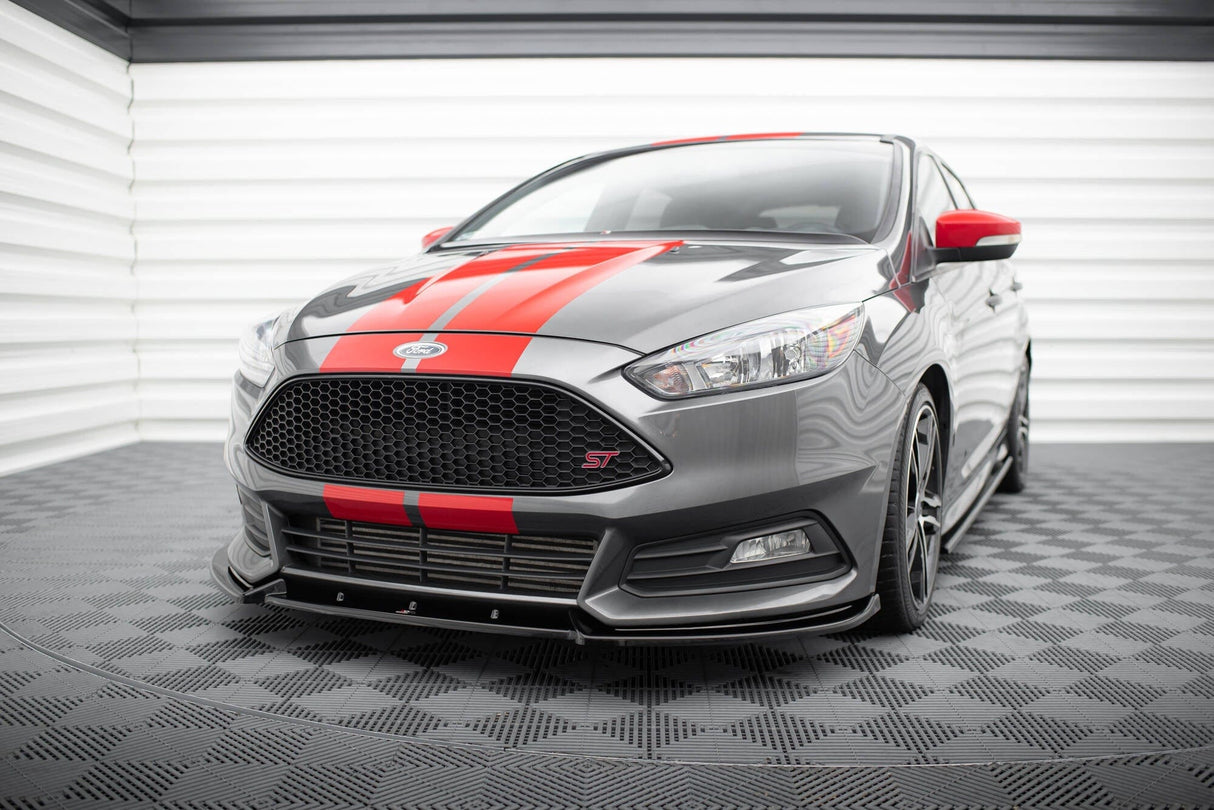 Maxton Design Front Splitter V.4 Ford Focus St MK3 Facelift