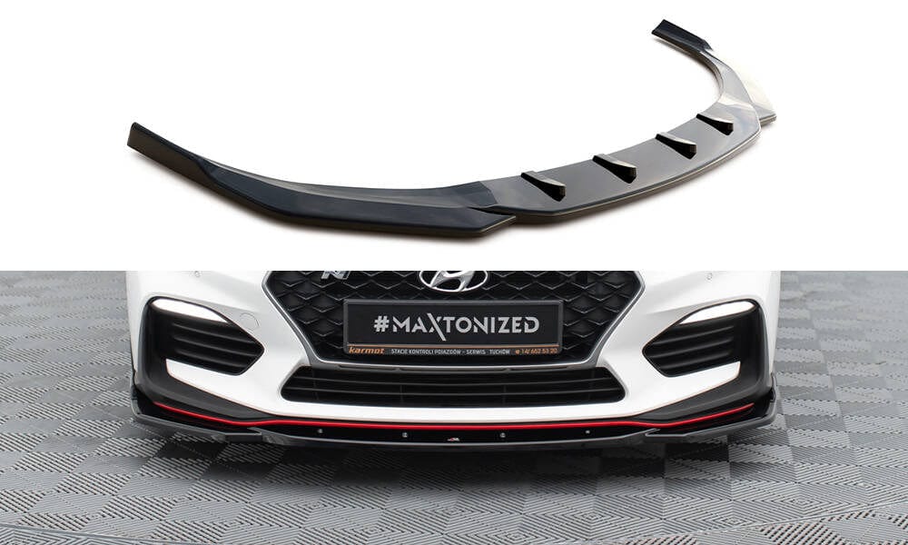 Maxton Design Front Splitter V.4 - Hyundai I30 N (Elantra Gt) Mk3 Hatchback/ Fastback