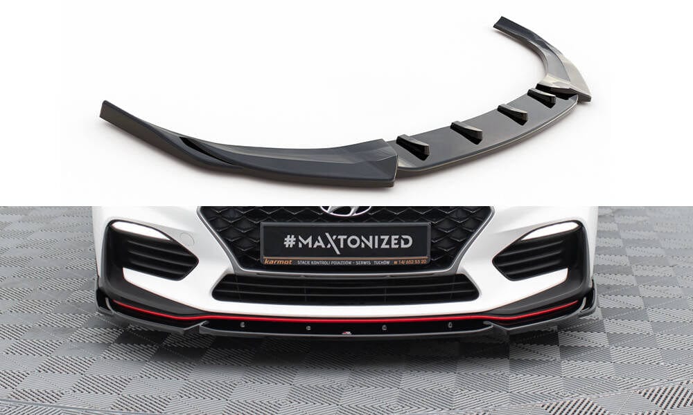 Maxton Design Front Splitter V.5 - Hyundai I30 N (Elantra Gt) Mk3 Hatchback/ Fastback