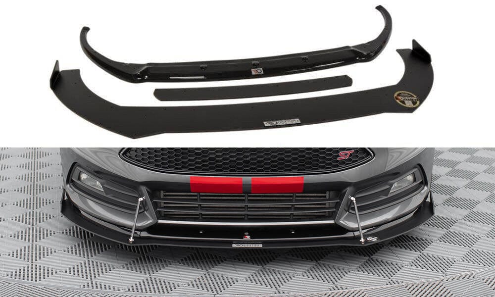Maxton Design Hybrid Front Splitter V.2 Ford Focus St MK3 Fl