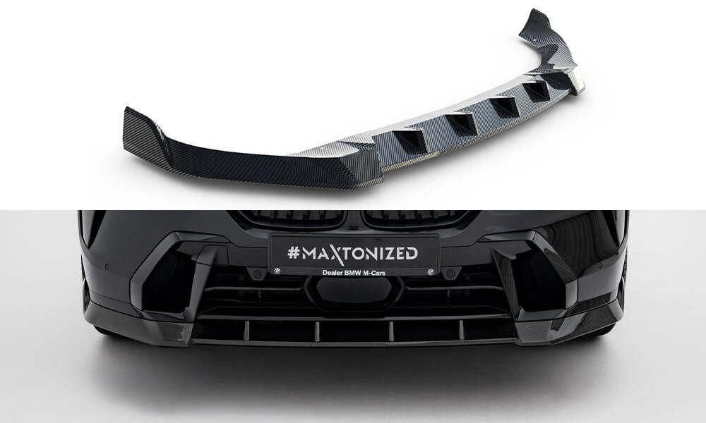 Maxton Design Carbon Fiber Front Splitter BMW X7 M-Pack G07 Facelift