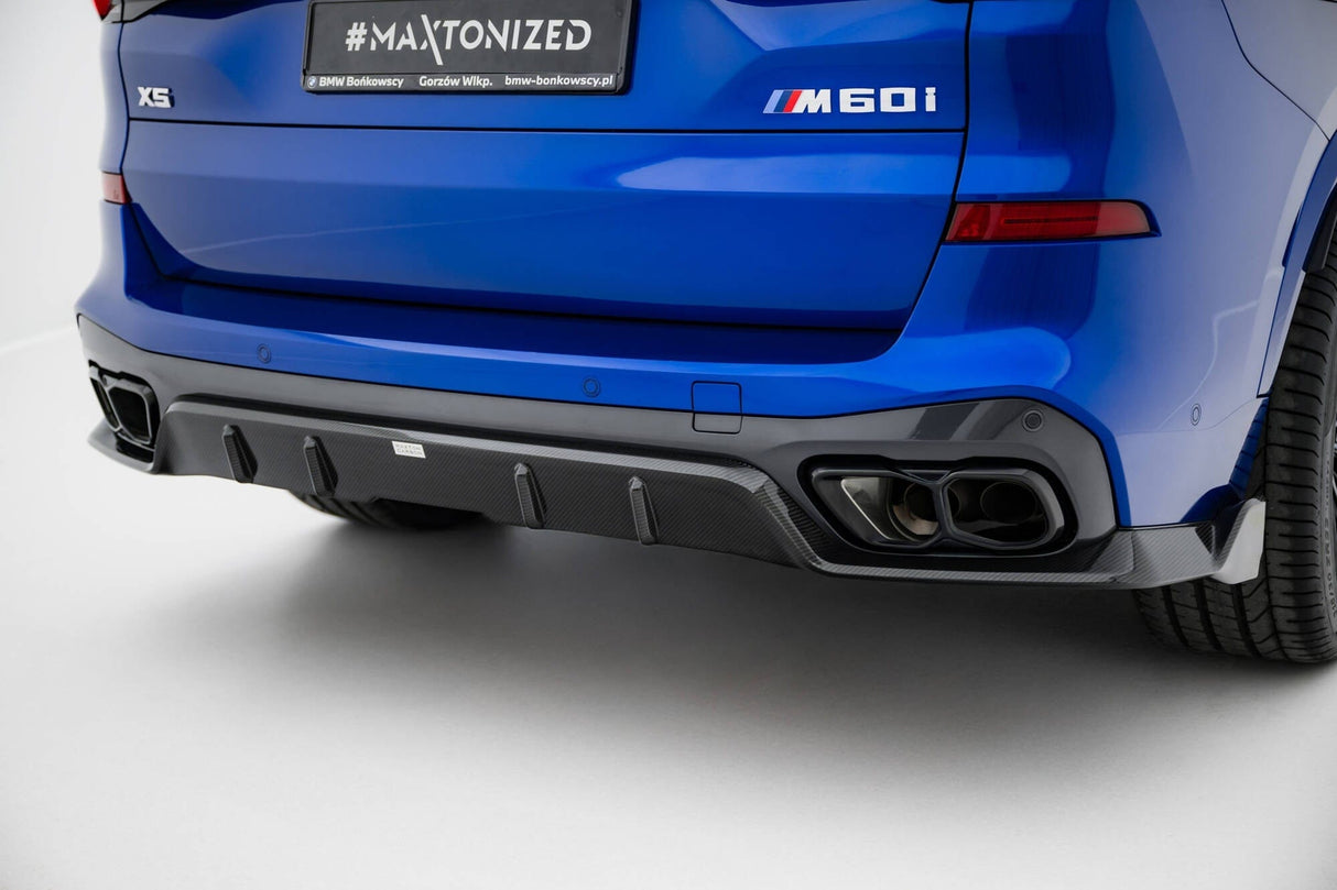 Maxton Design Carbon Fiber Rear Diffuser BMW X5 M-Pack G05 Facelift