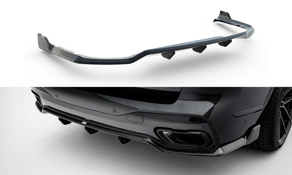 Maxton Design Carbon Fiber Rear Diffuser BMW X7 M-Pack G07 Facelift